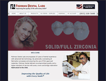 Tablet Screenshot of fishmandentallabs.com